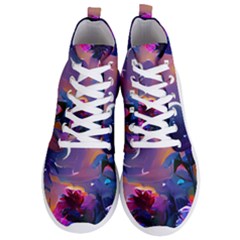 Floral Men s Lightweight High Top Sneakers by Dazzleway