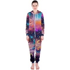 Galaxy Glass Hooded Jumpsuit (ladies) by Dazzleway