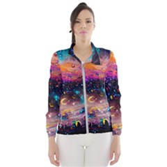 Galaxy Glass Women s Windbreaker