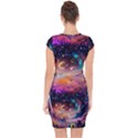 Galaxy glass Capsleeve Drawstring Dress  View2