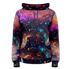 Galaxy Glass Women s Pullover Hoodie