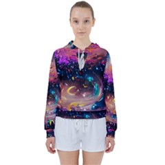 Galaxy Glass Women s Tie Up Sweat