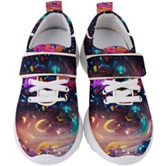 Galaxy Glass Kids  Velcro Strap Shoes by Dazzleway