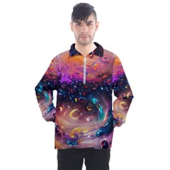 Galaxy Glass Men s Half Zip Pullover