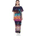 Galaxy glass Batwing Lightweight Chiffon Jumpsuit View1