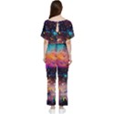 Galaxy glass Batwing Lightweight Chiffon Jumpsuit View2