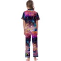 Galaxy glass Kids  Satin Short Sleeve Pajamas Set View2