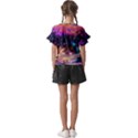 Galaxy glass Kids  Cut Out Flutter Sleeves View2