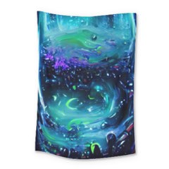 Blue Galaxy Small Tapestry