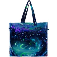 Blue Galaxy Canvas Travel Bag by Dazzleway