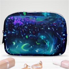 Blue Galaxy Make Up Pouch (small) by Dazzleway