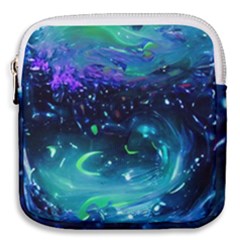 Blue Galaxy Mini Square Pouch by Dazzleway