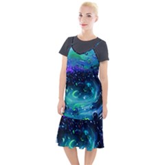 Blue Galaxy Camis Fishtail Dress by Dazzleway