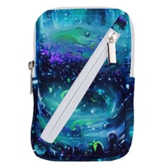 Blue Galaxy Belt Pouch Bag (large) by Dazzleway