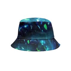 Blue Galaxy Inside Out Bucket Hat (kids) by Dazzleway