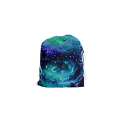 Blue Galaxy Drawstring Pouch (xs) by Dazzleway