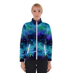 Blue Galaxy Women s Bomber Jacket