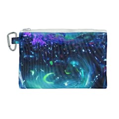 Blue Galaxy Canvas Cosmetic Bag (large) by Dazzleway