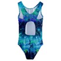 Blue galaxy Kids  Cut-Out Back One Piece Swimsuit View2