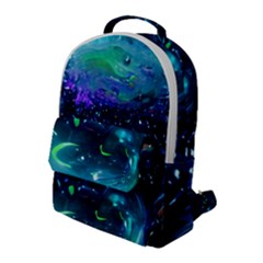 Blue Galaxy Flap Pocket Backpack (large) by Dazzleway