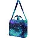 Blue galaxy Square Shoulder Tote Bag View1