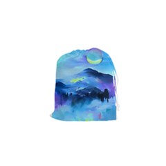 Moon Mountains Drawstring Pouch (xs) by Dazzleway