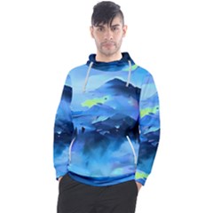 Moon Mountains Men s Pullover Hoodie