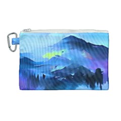 Moon Mountains Canvas Cosmetic Bag (large) by Dazzleway