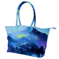 Moon Mountains Canvas Shoulder Bag by Dazzleway