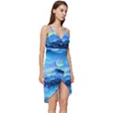 Moon mountains Wrap Frill Dress View3