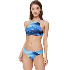 Moon Mountains Banded Triangle Bikini Set