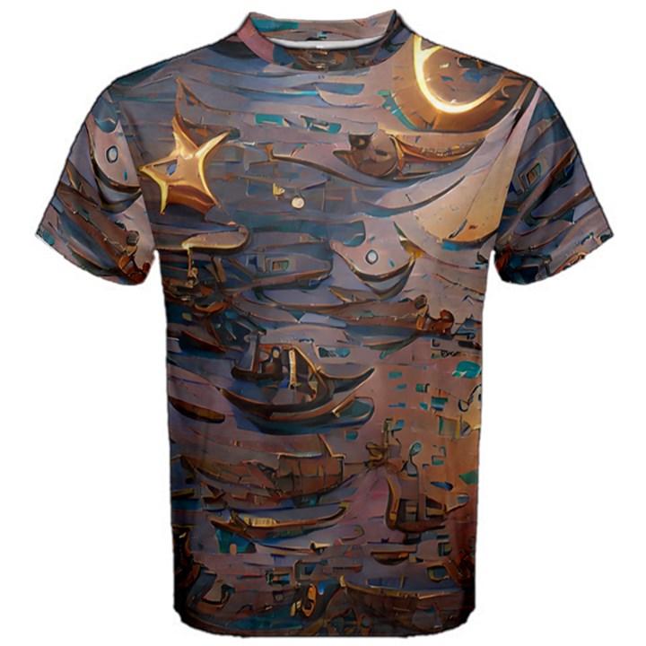 Sky ship Men s Cotton Tee