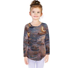 Sky Ship Kids  Long Sleeve Tee