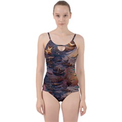 Sky Ship Cut Out Top Tankini Set by Dazzleway