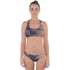 Sky Ship Cross Back Hipster Bikini Set by Dazzleway