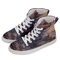 Sky Ship Men s Hi-top Skate Sneakers by Dazzleway