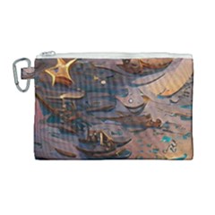 Sky Ship Canvas Cosmetic Bag (large) by Dazzleway