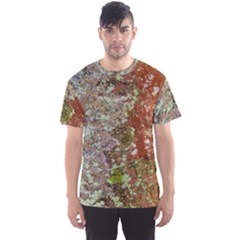 Colorful Abstract Texture Men s Sport Mesh Tee