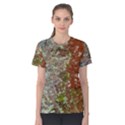 Colorful Abstract Texture Women s Cotton Tee View1