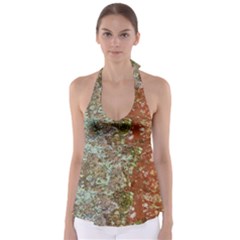 Colorful Abstract Texture Babydoll Tankini Top by dflcprintsclothing