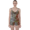 Colorful Abstract Texture Tie Front Two Piece Tankini View1