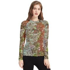 Colorful Abstract Texture Women s Long Sleeve Rash Guard by dflcprintsclothing