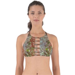 Colorful Abstract Texture Perfectly Cut Out Bikini Top by dflcprintsclothing