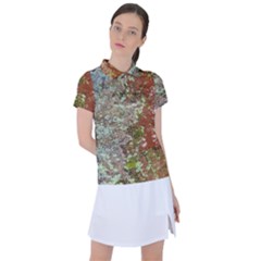 Colorful Abstract Texture Women s Polo Tee