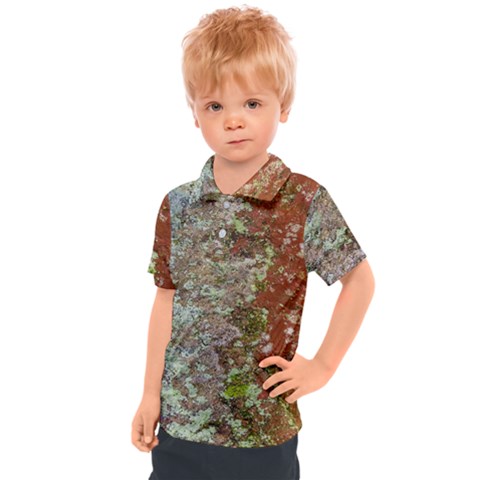 Colorful Abstract Texture Kids  Polo Tee by dflcprintsclothing