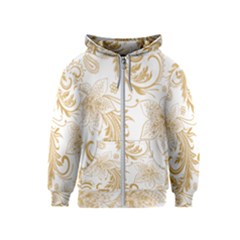 Flowers Shading Pattern Kids  Zipper Hoodie by fashionpod