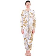 Flowers Shading Pattern Onepiece Jumpsuit (ladies)