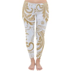 Flowers Shading Pattern Classic Winter Leggings