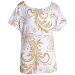 Flowers Shading Pattern Women s Oversized Tee by fashionpod