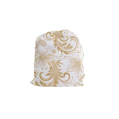 Flowers Shading Pattern Drawstring Pouch (small) by fashionpod